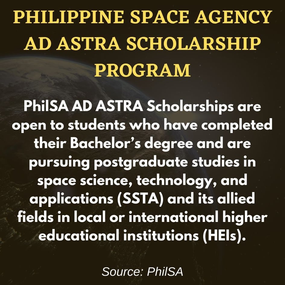 PhilSA Scholarship program