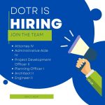 Department of Transportation is hiring (March 8, 2023)